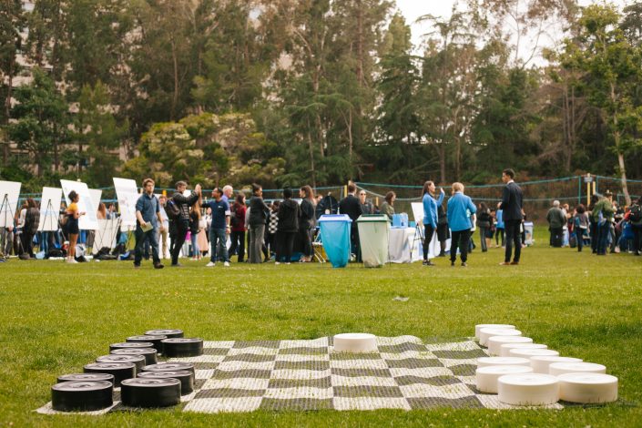Giant checkers at the celebration